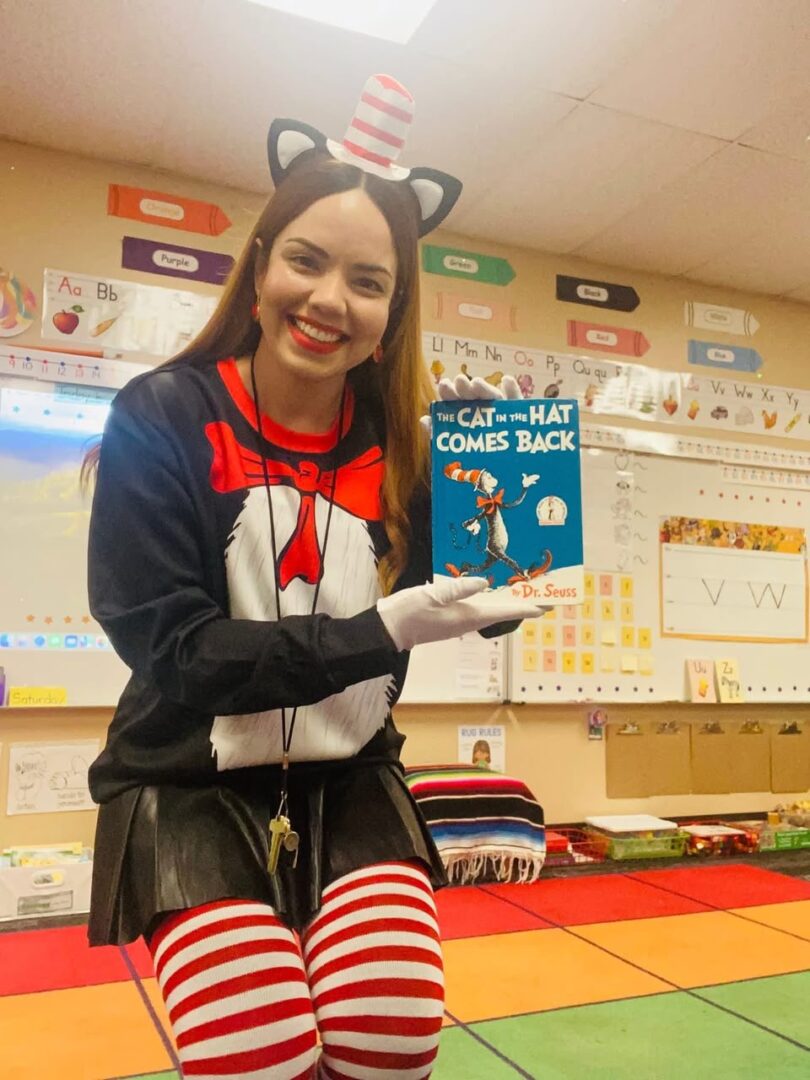 International teacher Erika Fuerte in her classroom